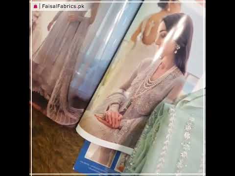 MUSHQ Monsoon Wedding Unstitched Luxury Chiffon 3Pc Suit - SCOTCH MIST