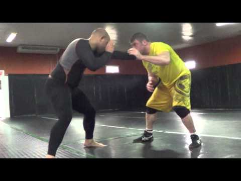 Wolfman vs Big Guy at Tiger 7 toe pull hold 2 Standing Guillotine Chokes High Elbow & 10 Finger!