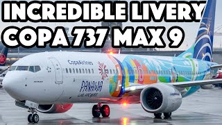 Stunning new special livery! Copa Boeing 737 MAX 9 (B39M departs Montreal (YUL/CYUL)