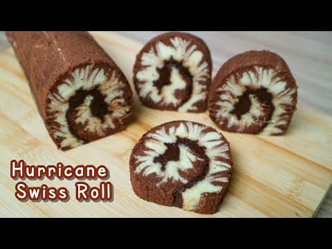 ROLL CAKE TANPA PENGEMBANG | HURRICANE SWISS ROLL 2 TELUR