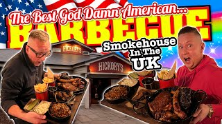 HICKORY'S SMOKEHOUSE BBQ 🔥 The BEST American Barbecue DRY RUB RIBS + PULLED PORK in The UK