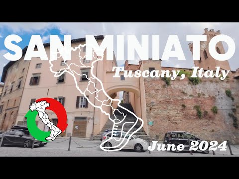 Hilltop medieval town in Tuscany - San Miniato 🇮🇹 Walking Italy tours