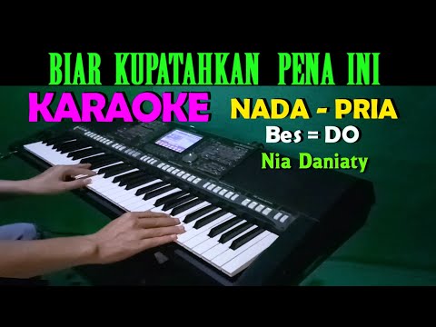 HANCUR HATIKU - Nia Daniaty | KARAOKE Nada Pria, HD