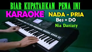 Download lagu HANCUR HATIKU - Nia Daniaty | KARAOKE Nada Pria, HD mp3