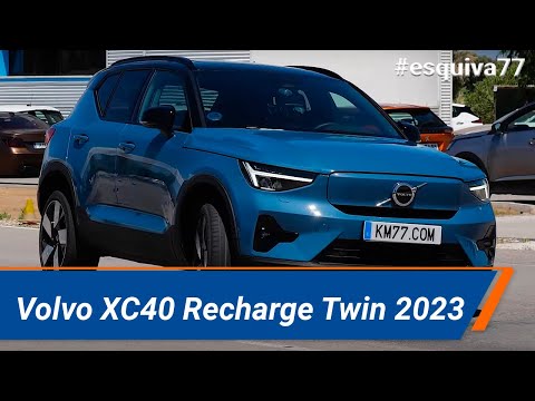 Volvo XC40 Recharge Twin 2023 – Maniobra de esquiva (moose test) y eslalon | km77.com