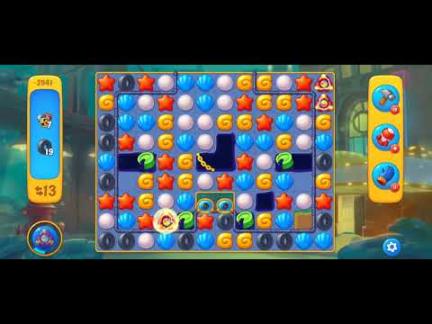 Fishdom Easy Level 2941 (with full seashell [Super Lightning]) @choraelmin