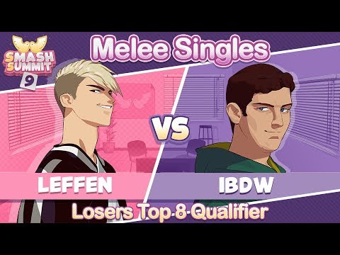 Leffen vs iBDW - Losers Top 8 Qualifier Melee Singles - Smash Summit 9 | Fox vs Fox