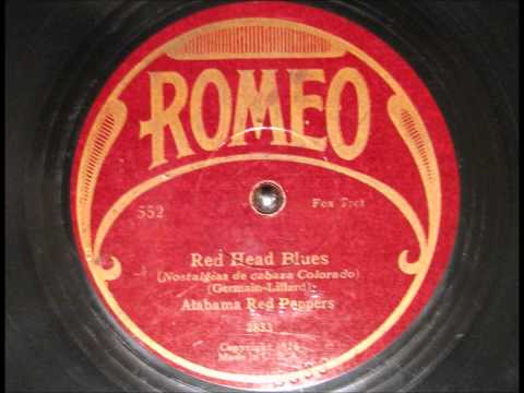 RED HEAD BLUES by the Alabama Red Peppers w Red Nichols 1928