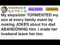 My Stepsister TORMENTED My Son By Making JOKES About His Dad ABANDONING Him FULL STORY