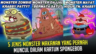 5 Jenis Monster Makanan yang pernah muncul dalam Kartun SpongeBob