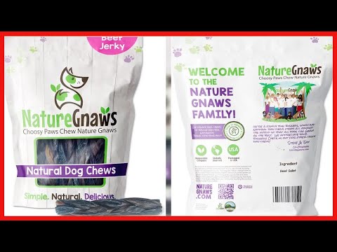 Bon produit -  Nature Gnaws Braided Beef Jerky Chews for Dogs - Bâtonnets de boeuf naturel de qualit