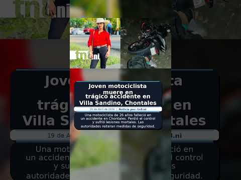 Joven motociclista muere en trágico accidente en Villa Sandino, Chontales