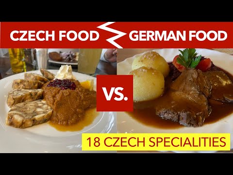 CZECH DISHES VS: GERMAN DISHES / 18 Foods in Czech Republic