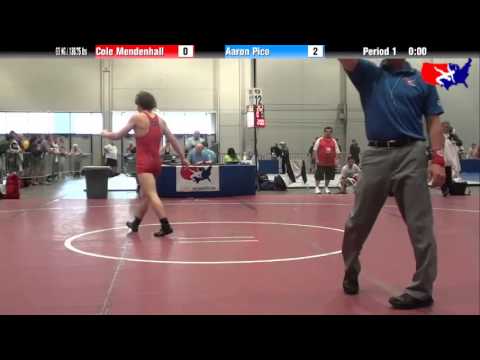 Cole Mendenhall vs. Aaron Pico at 2013 Junior Nationals - FILA - FS