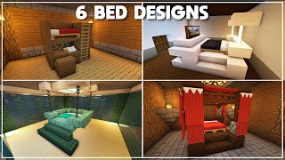 Minecraft: 6 Unique Bed Designs [Tutorial] 2020