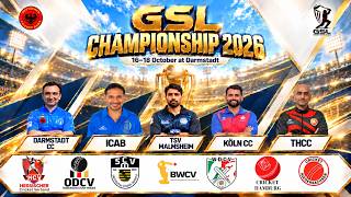 GSL Championship 2026 | Day 1 | T10 Cricket | Darmstadt