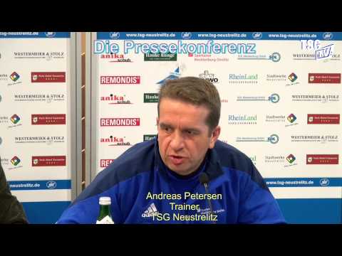 Pressekonferenz am 14. Spieltag TSG Neustrelitz - BFC Dynamo