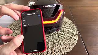 Livall Fahrradhelm - App einstellen