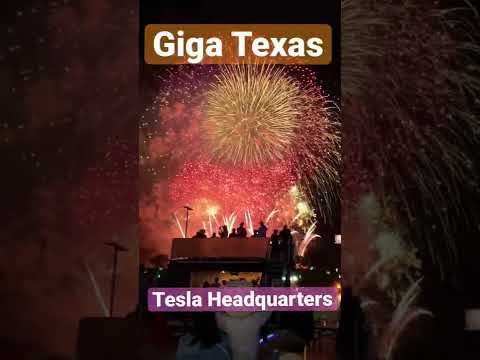 Elon Musk’s Fireworks 💥 #gigatexas ❤️ #tesla #cyberrodeo