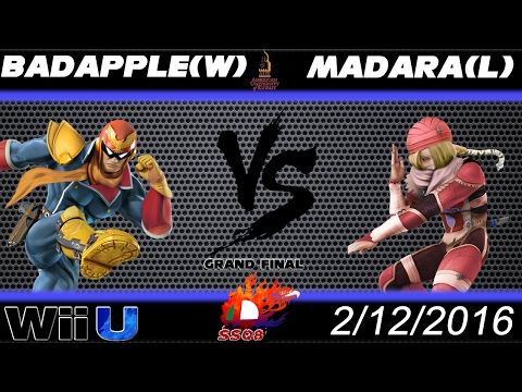 AUK 2nd Dec - SSB4 - BadApple (C.Falcon) VS Madara (Sheik) - Grand Final