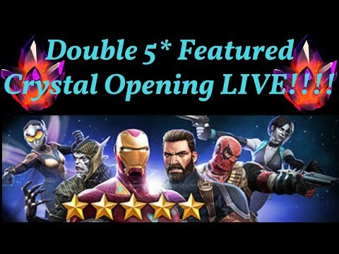 Double 5* Featured Crystal Opening LIVE!!!! - Marvel Contest of Champions