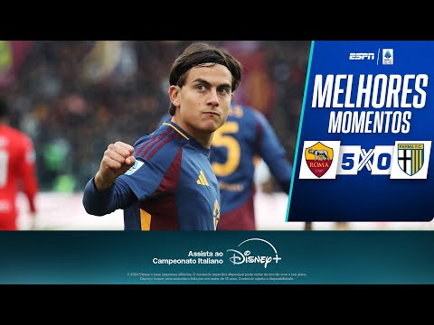 Gols e lances de Roma x Parma