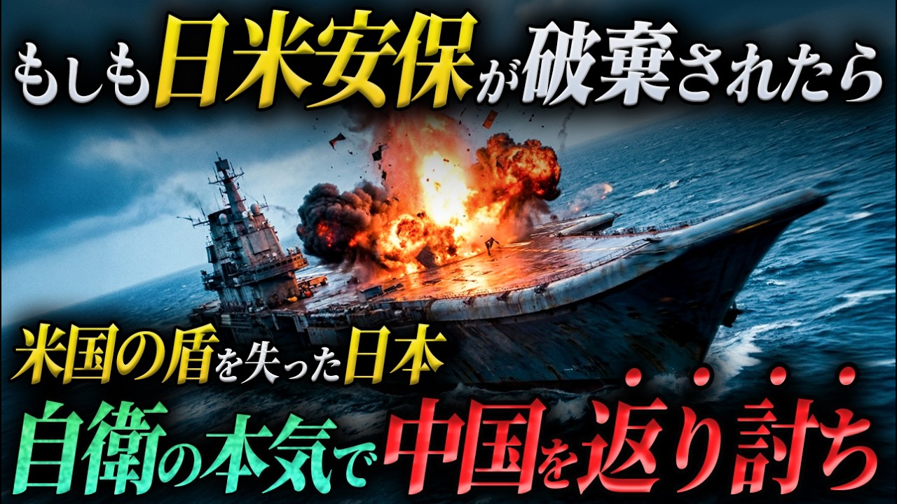 【日本の強さがバレる】もしも日米安保条約が破棄されたら。好機とみて日本を侵攻してきた舐めた中国軍の末路がヤバすぎた。【AIシミュレーションドラマ】