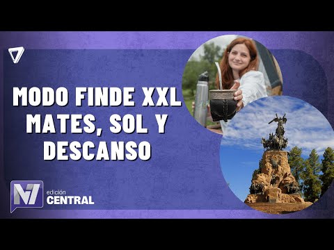 Turistas disfrutan el Cerro de la Gloria en Mendoza