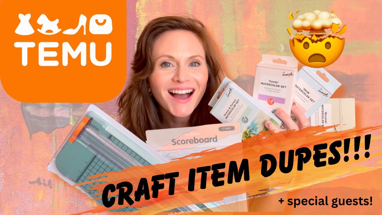 LARGE TEMU CRAFT HAUL + HIGH-END WATERCOLOR DUPES???? WHAT!!!????