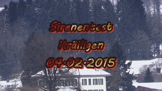 preview picture of video '[SIRENEN] Sirenentest Schweiz 2015 Kräiligen'