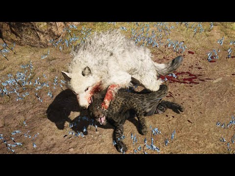Hunt Legendary Snowblood Wolf With All Beasts - Far Cry Primal [4K 60 FPS Max Settings]