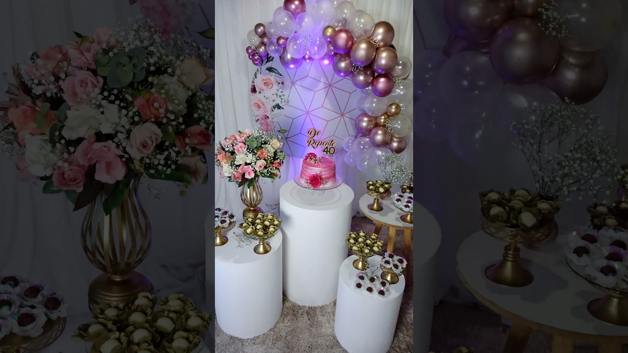 Decoração de repente 40 #festa40anos #decoraçao40anos #emcasa