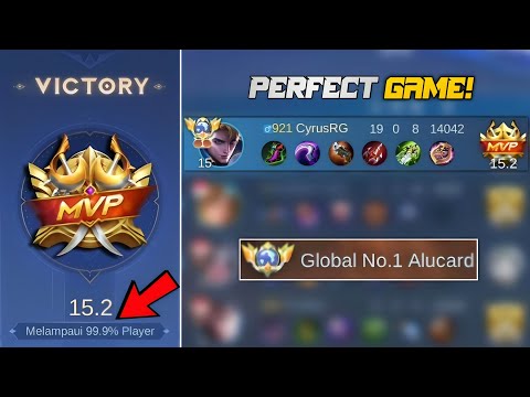 99.9% MVP RATE! 😱 19 KILL TANPA MATI! | TOP 1 GLOBAL ALUCARD - MLBB