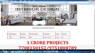 Online Furniture Management System