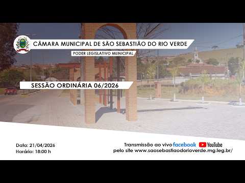 Transmissão ao vivo Sessão Ordinária 06/2026