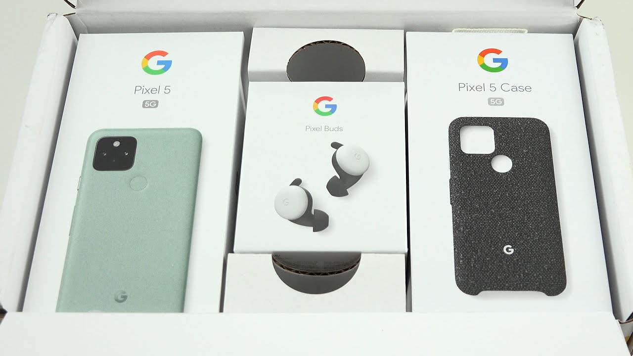 Google Pixel 5 Unboxing and First Look (Pixel Buds Unboxing)