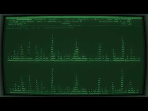 Open Cubic Player in Cool Retro Term playing neurosys - greenochrome