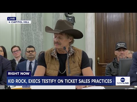 LIVE: Kid Rock, ticketing company executives testify at Senate hearing on ticket sales practices
