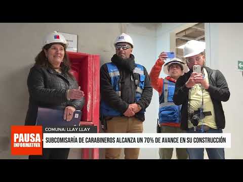 Nueva Subcomisaría de Carabineros de Llay Llay alcanza un 70% de avance en su construcción.