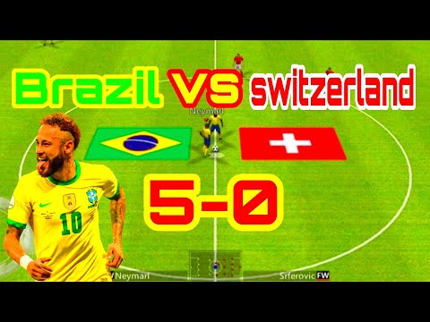 Brazil vs Switzerland  winner soccer evo elite 2022 gameplay
