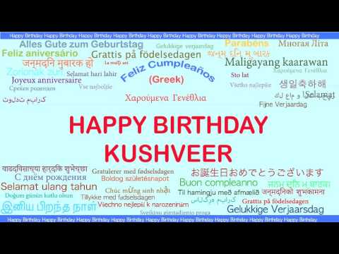 Kushveer   Languages Idiomas - Happy Birthday