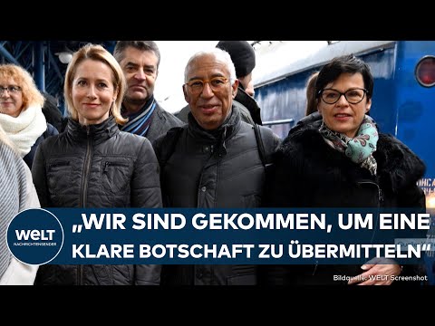 UKRAINE-KRIEG: Neue EU-Spitzenvertreter Kaja Kallas und António Costa treffen in Kiew ein