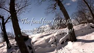 Video from the Stockbridge Mountain Hike 2/18/18.  Can be a little slippery at times, microspikes suggested for the steeper hills.;)