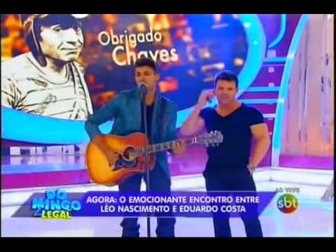 LÉO NASCIMENTO Cantando Ao Vivo Com Eduardo Costa no Domingo Legal - TATUAGEM - Parte 2