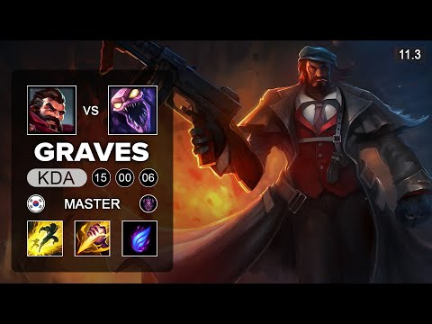 Graves Jungle vs Skarner - KR Master Patch 11.3
