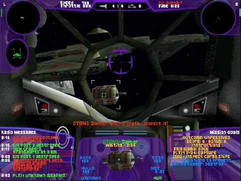 Playthrough of TIE Fighter Total Conversion Battle 1 Mission 4 - Outpost D-34 Has Fallen