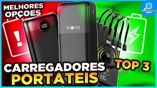 ????TOP 3 Melhores CARREGADOR PORTÁTIL Custo Benefício | Qual Power Bank Comprar em 2025?