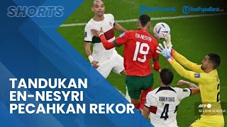 Tandukan Maut En-Nesyri ke Gawang Portugal di Piala Dunia 2022 Berhasil Kalahkan Rekor Ronaldo