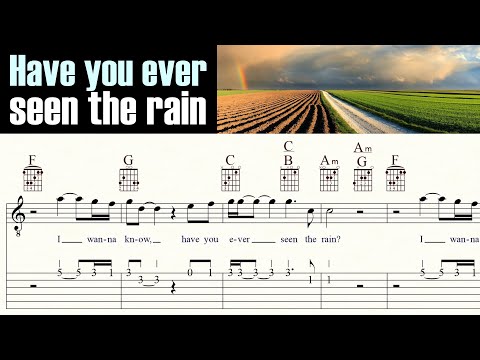 HAVE YOU EVER SEEN THE RAIN | CCR | Complete | Instrumental | Guitar Lesson | TAB & Sheet Music