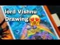 Lord Vishnu Drawing with colour pencil 🥰🤩 || #youtube #drawing#artist